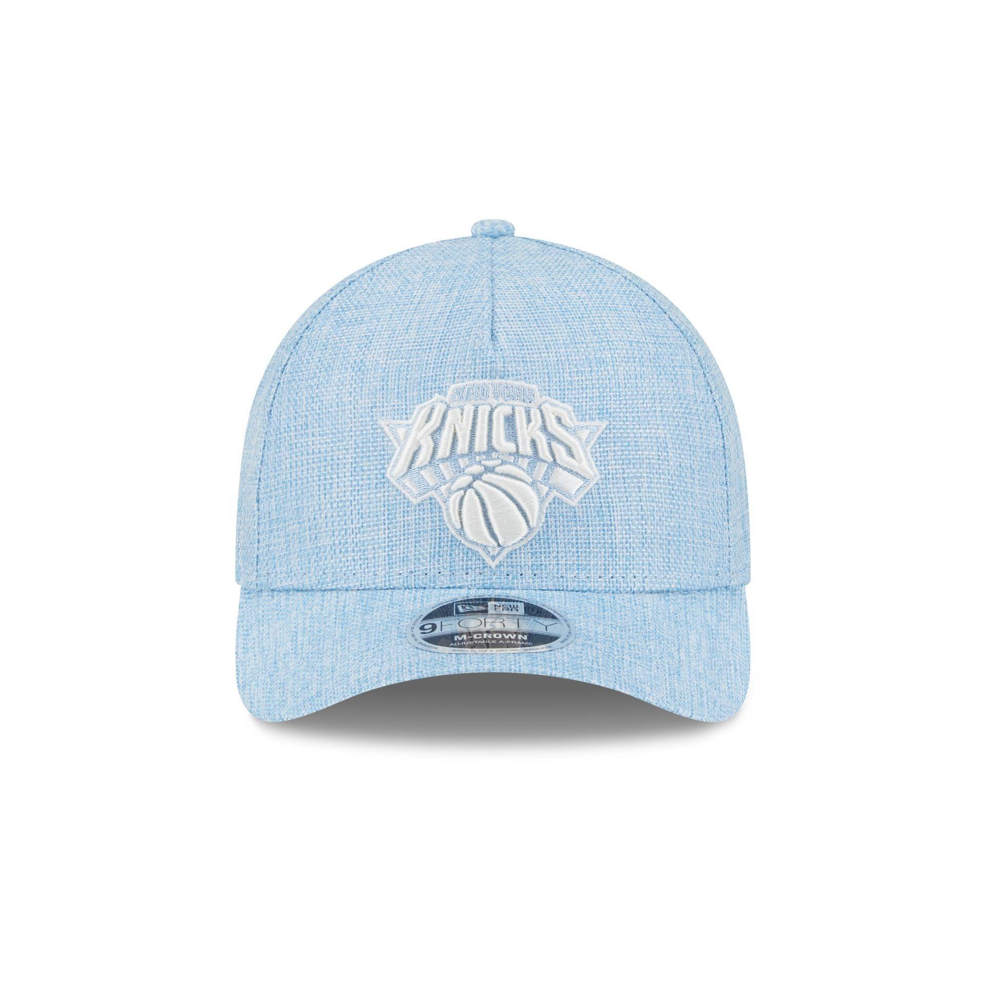 New York Knicks Cotton Weaver Blue 9FORTY M-Crown A-Frame Snapback Hat Male Product Image
