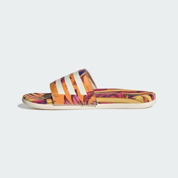 adidas adilette Women's Comfort Swimming Sandals, Size: 11, Bright Orange Product Image
