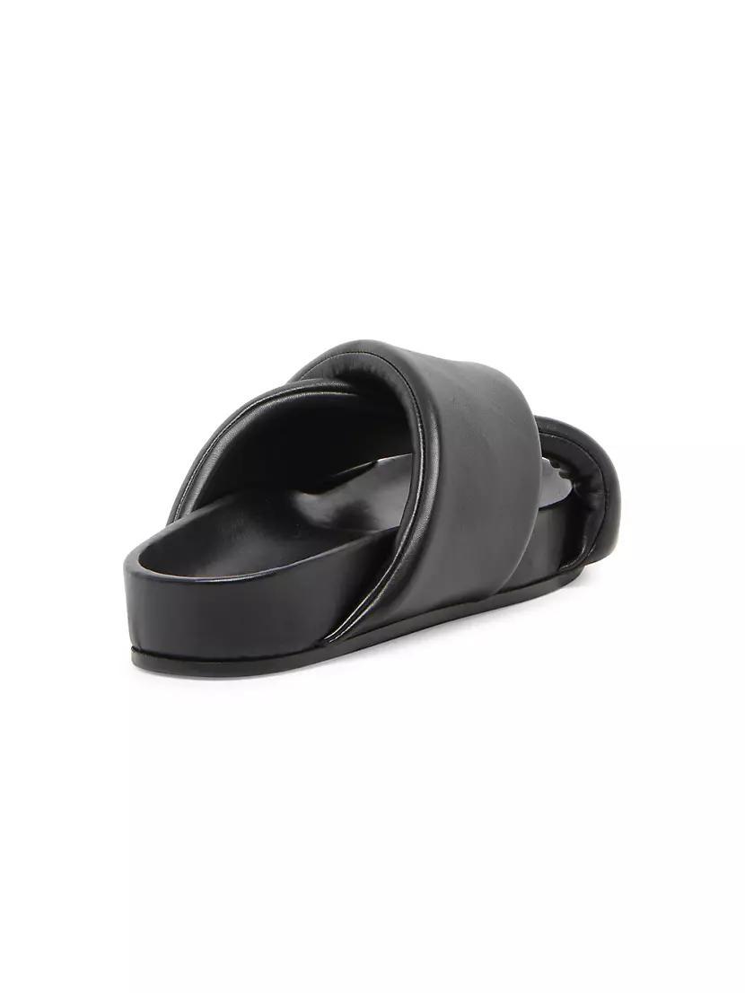Leather Slide Sandals Product Image