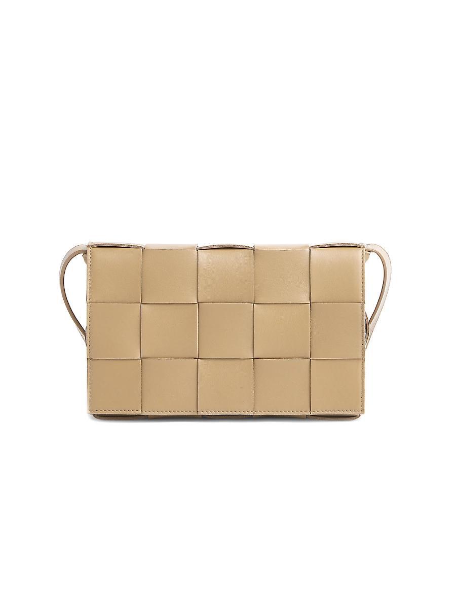 Womens The Cassette Intreccio Leather Crossbody Bag Product Image