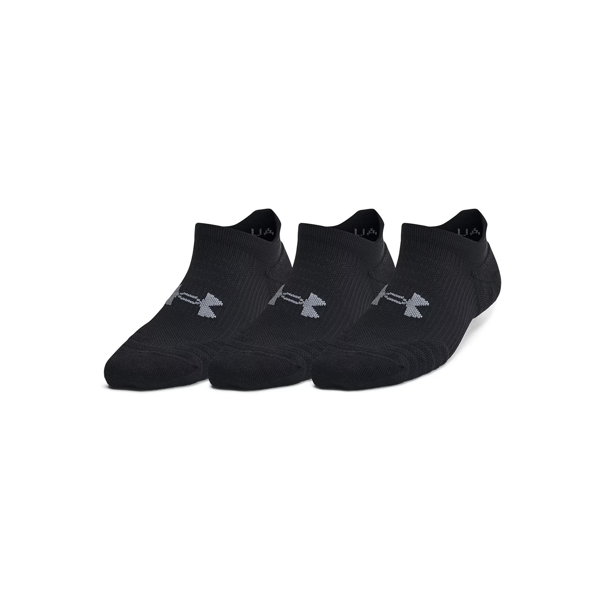 Women's Under Armour UA Play Up 3-Pack No-Show Tab Socks, Size: Medium, Black Product Image