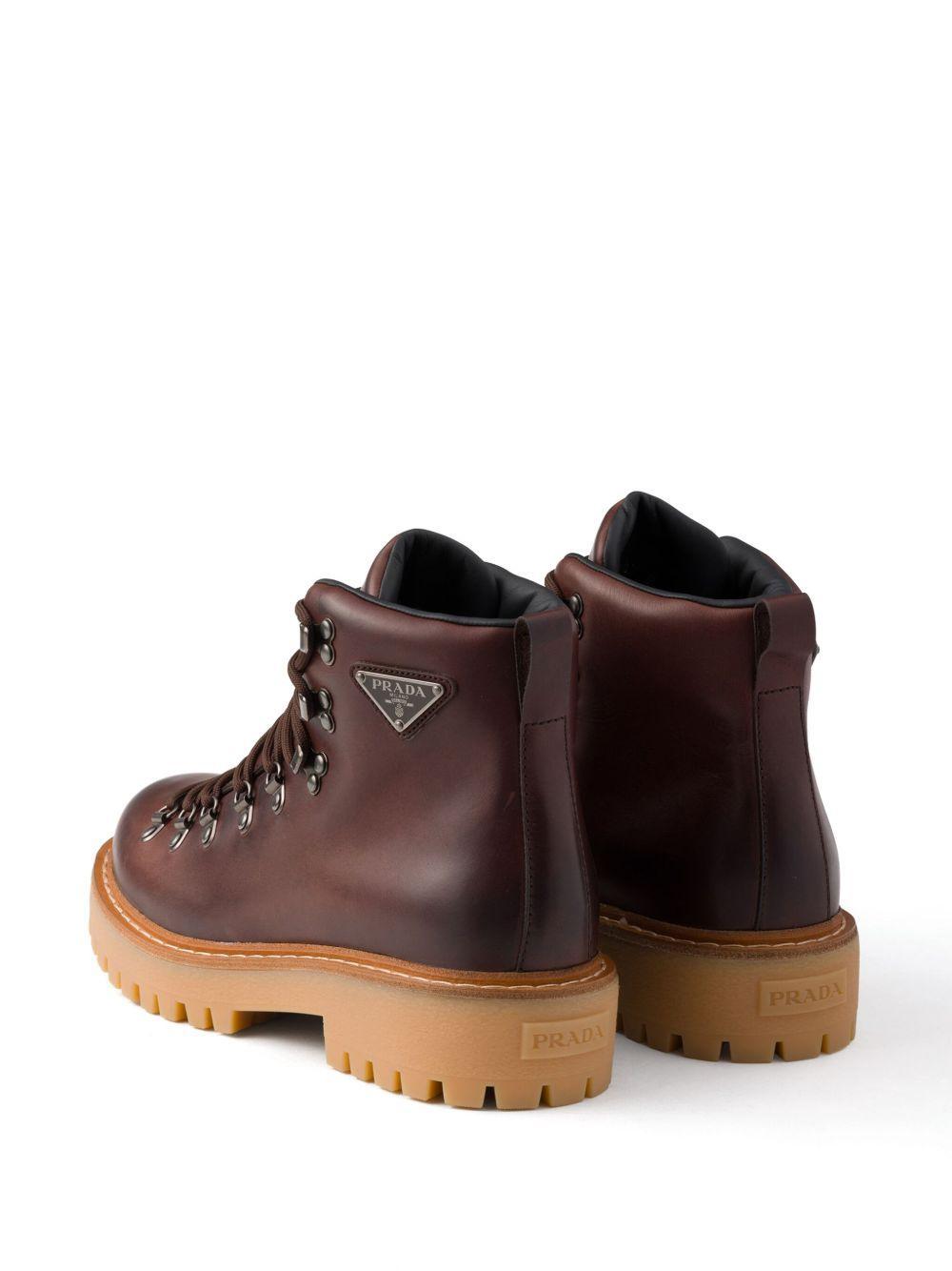 laced leather boots Product Image