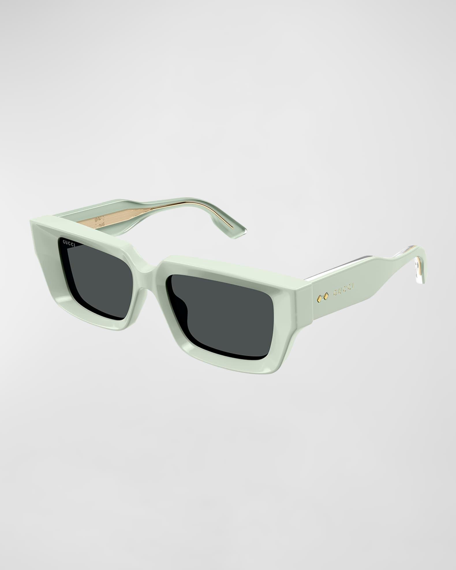 Beveled Acetate Rectangle Sunglasses  Product Image