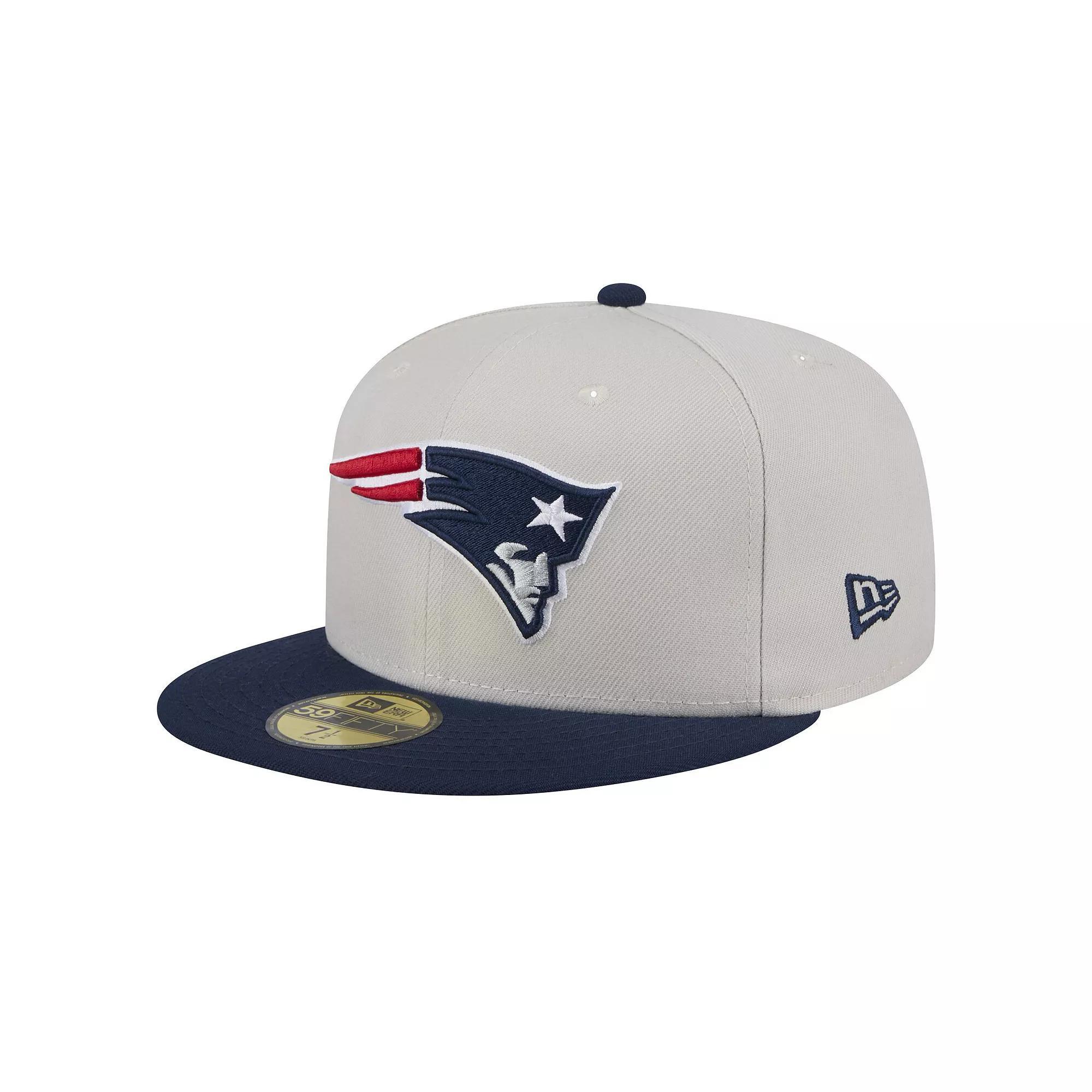 Men's New Era New England Patriots Stoney 59FIFTY Fitted Hat, Size: 7, Team Product Image
