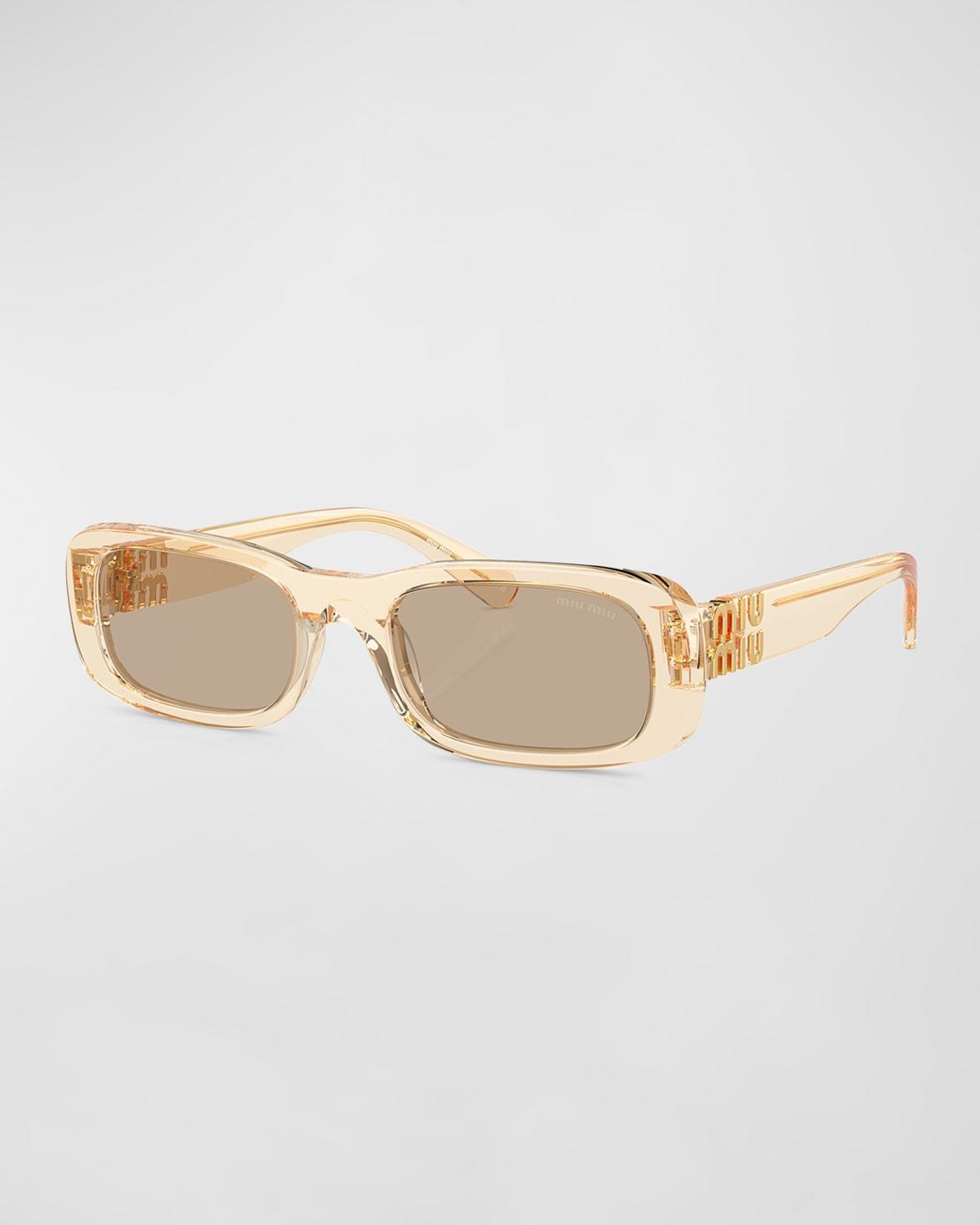 Logo Acetate Rectangular Sunglasses Product Image