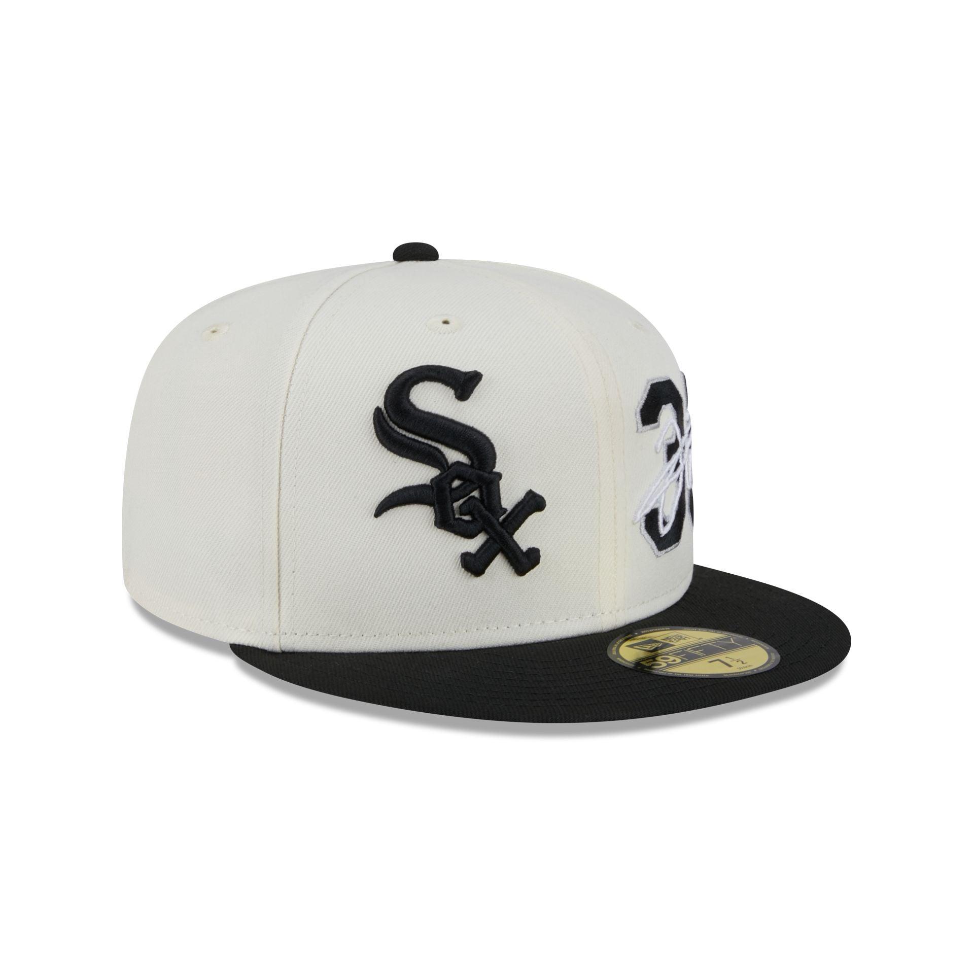Chicago White Sox Frank Thomas Chrome White 59FIFTY Fitted Hat Male Product Image