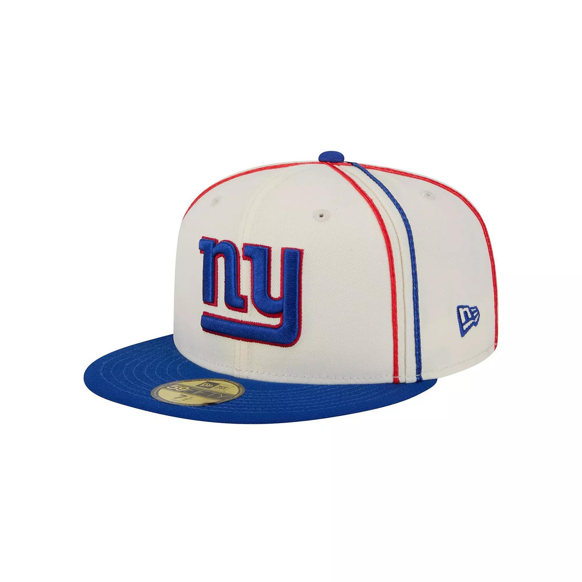 Men's New Era Cream New York Giants Soutache 59FIFTY Fitted Hat, Size: 7 1/8, Beige Product Image