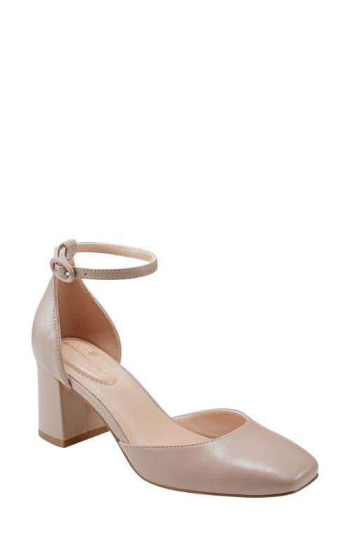 Bandolino Womens Lets Add Square Toe Block Heel Ankle Strap Pumps Product Image