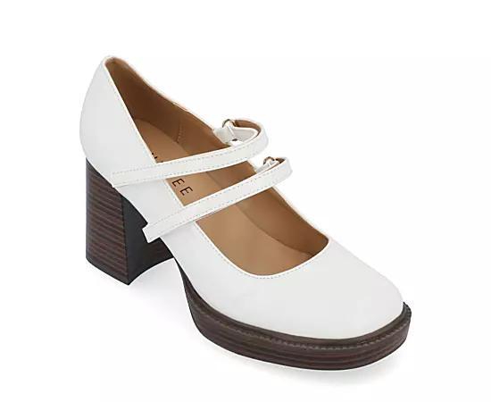 Journee Shasta Womens Tru Comfort Foam Pumps Ivory Product Image