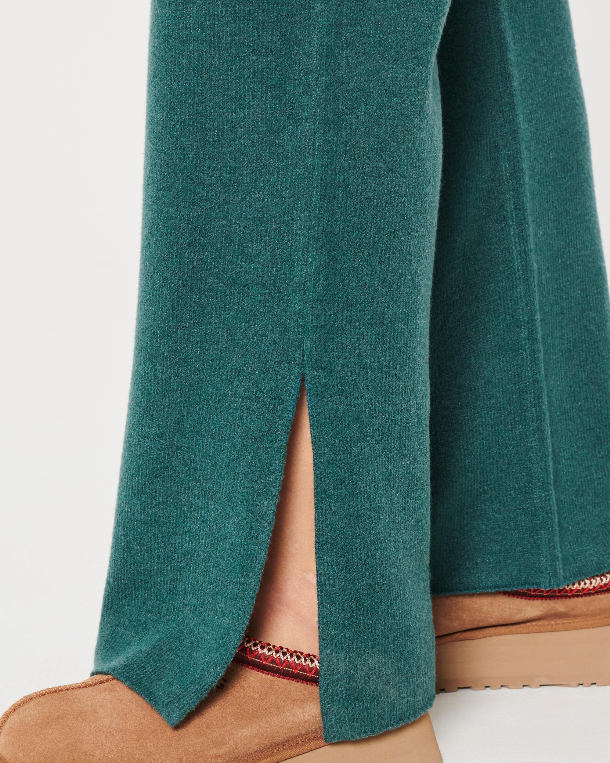 Gilly Hicks Sweater-Knit Flare Pants Product Image