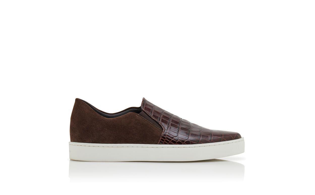 NADORES Brown Suede Slip-On Sneakers  Product Image