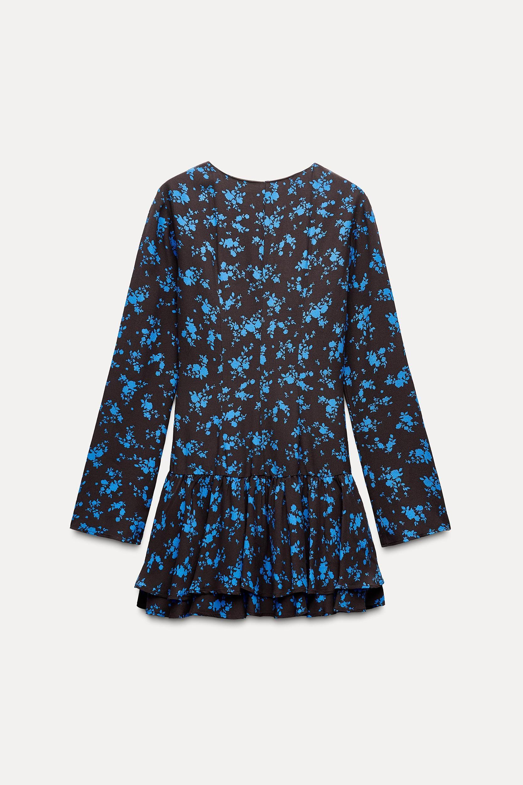 FLORAL PRINT TIED DRESS Product Image