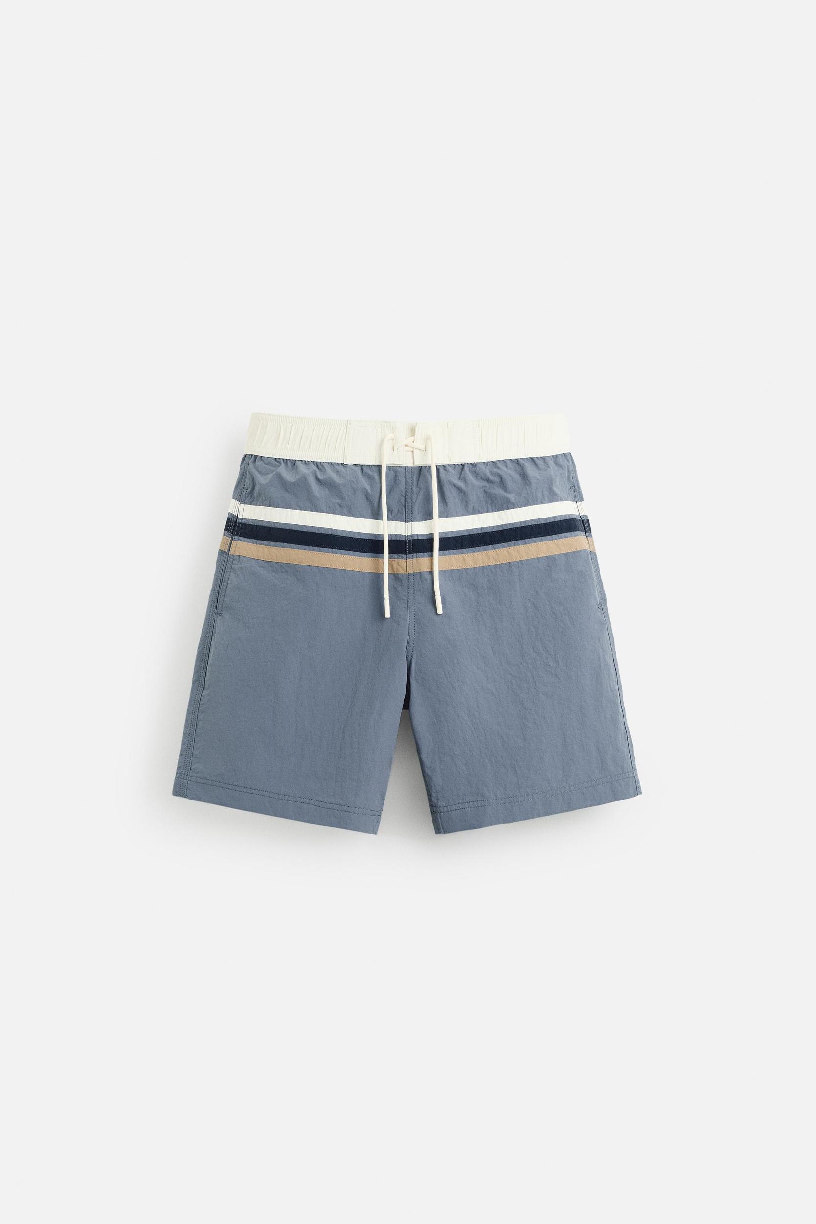 STRIPED LONG SWIMSUIT Product Image