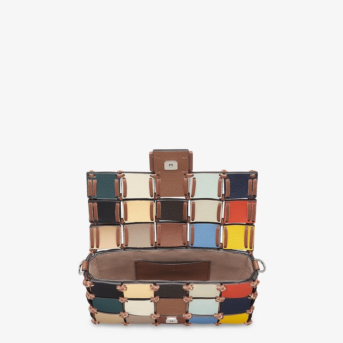Regular BaguetteMulticolor patchwork Cuoio Romano leather bag Product Image