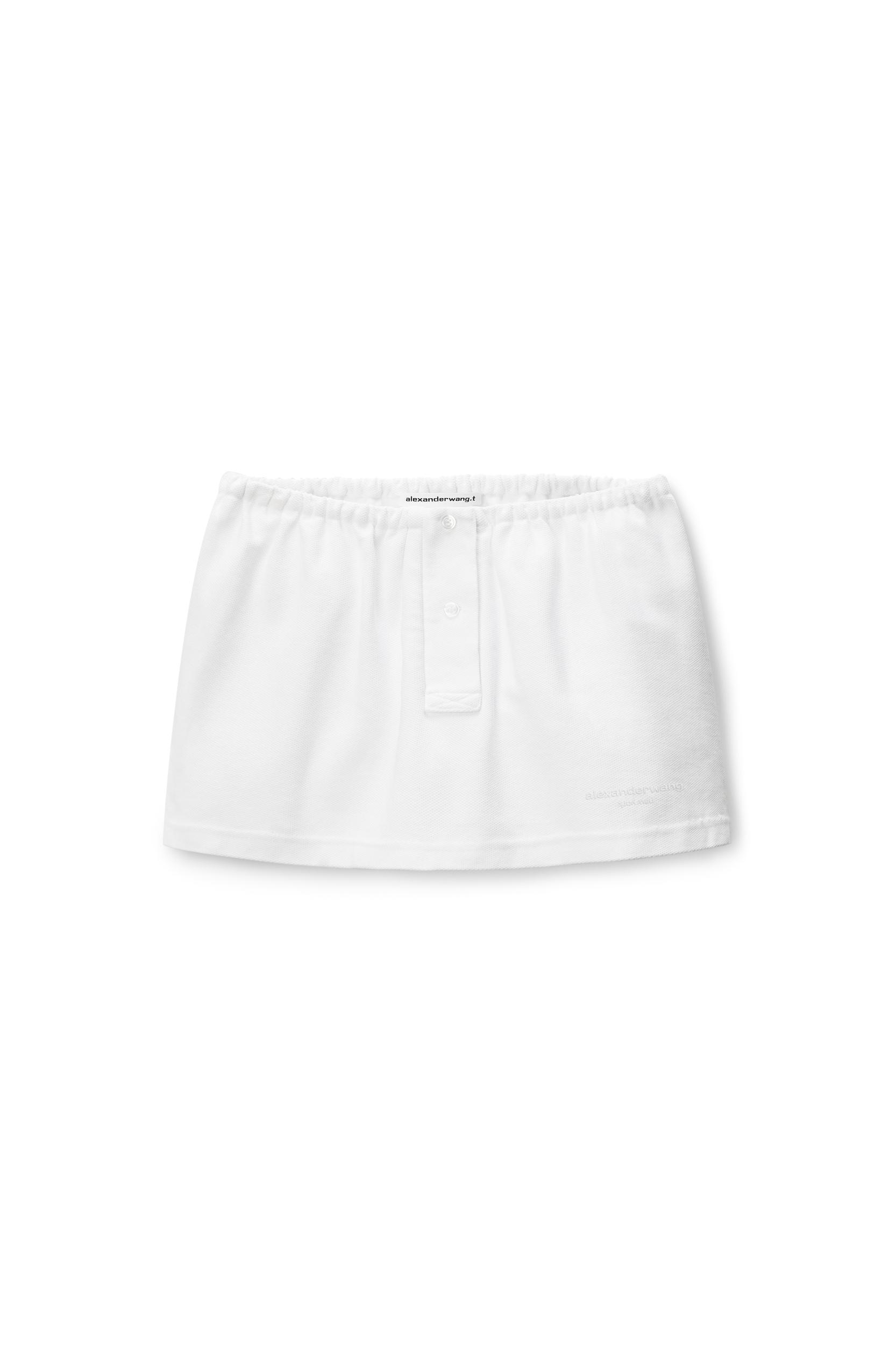 White Deconstructed Polo Shirt Product Image