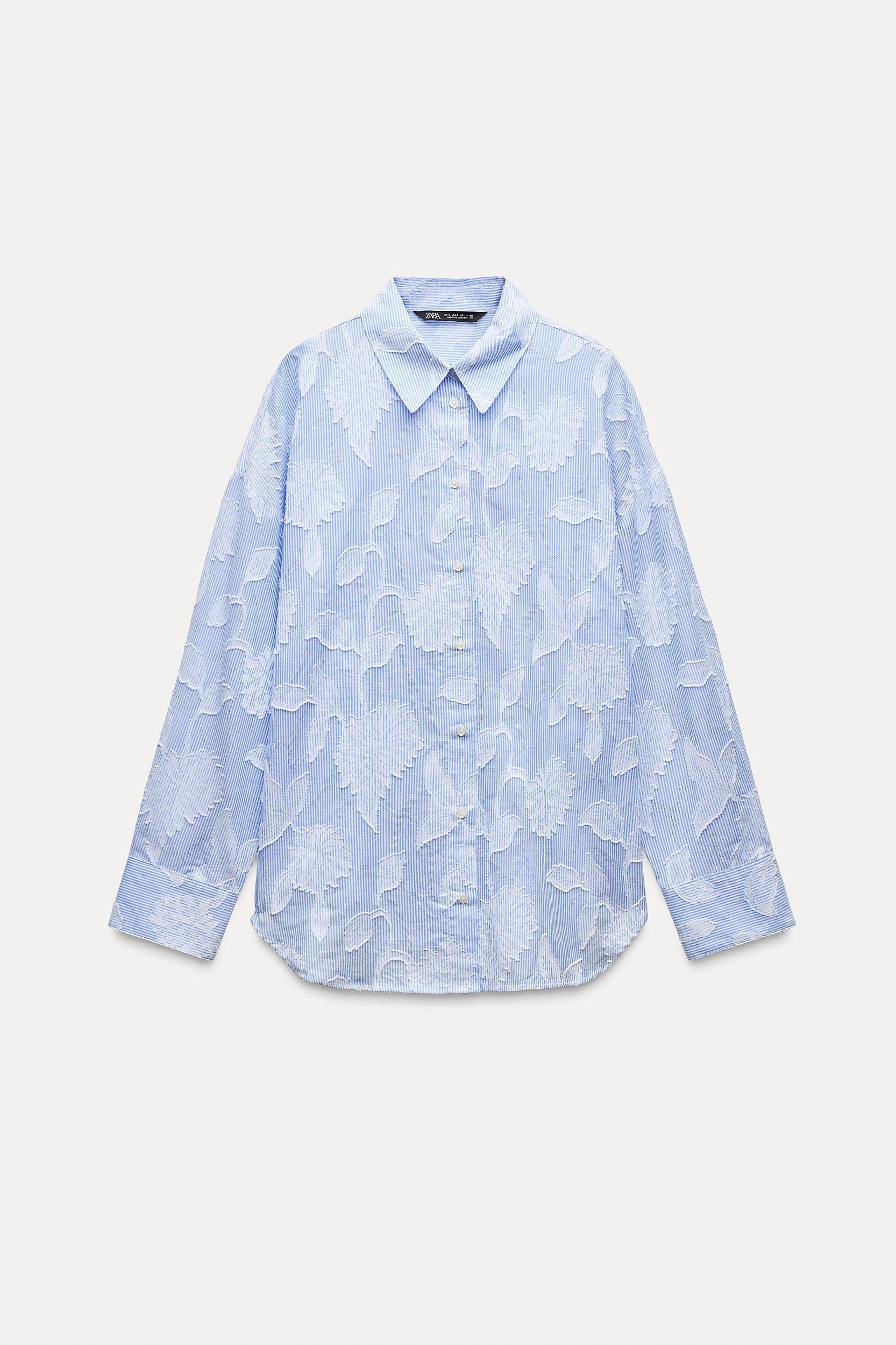 STRIPED SHIRT WITH EMBROIDERY Product Image