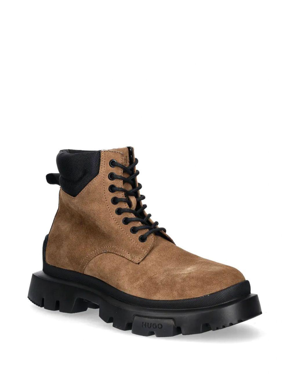HUGO BOSS Fabyan Boots In Brown Product Image