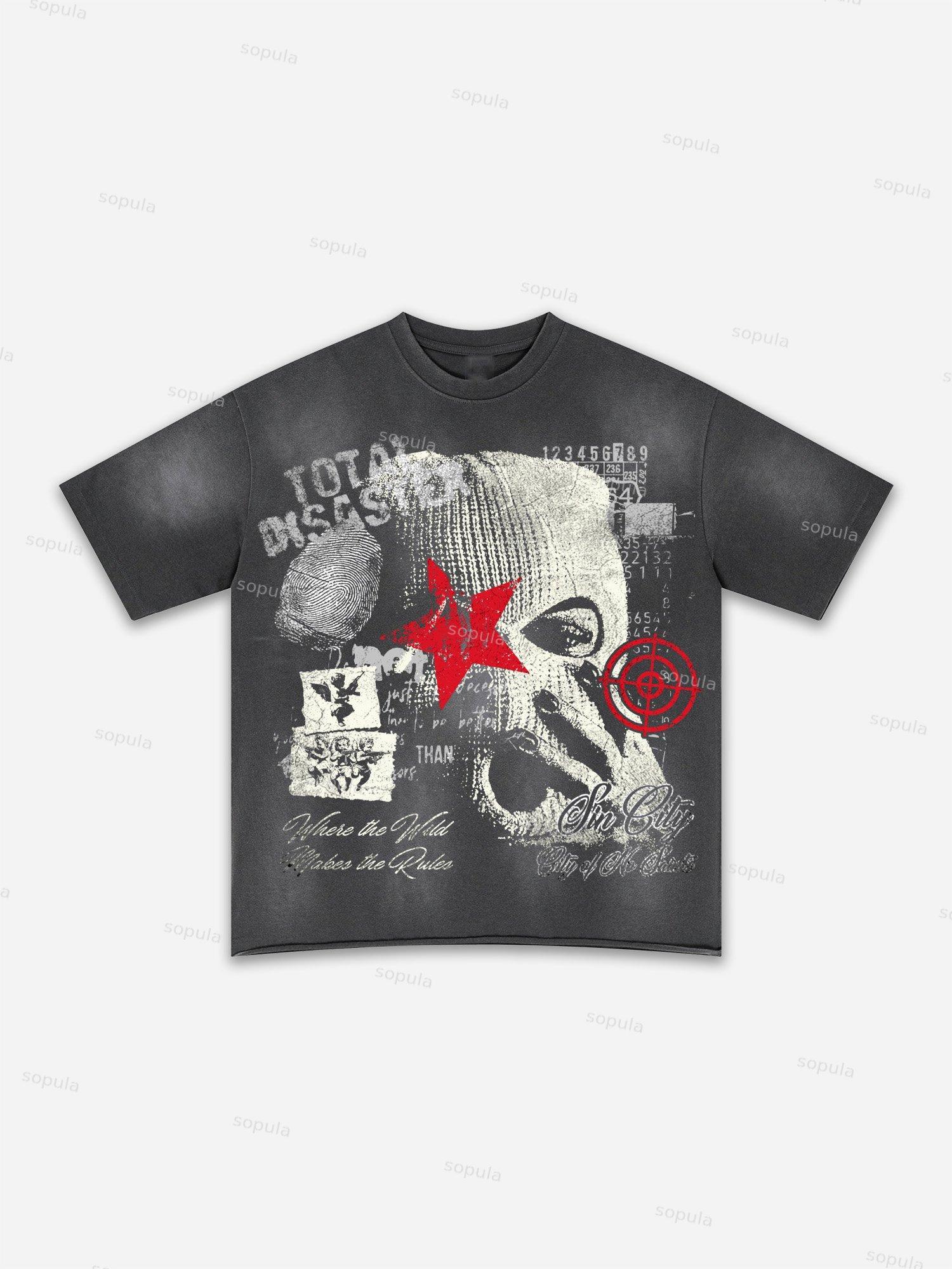 God Is Good Mummy Graphic Washed T-shirt Product Image