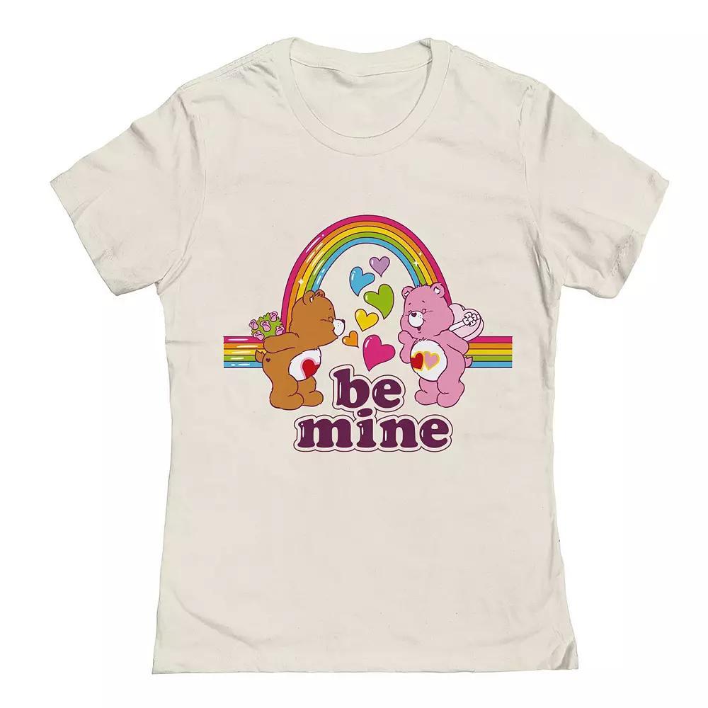 Junior's Care Bears Valentines Be Mine Graphic Tee, Women's, Size: Medium, Natural Product Image