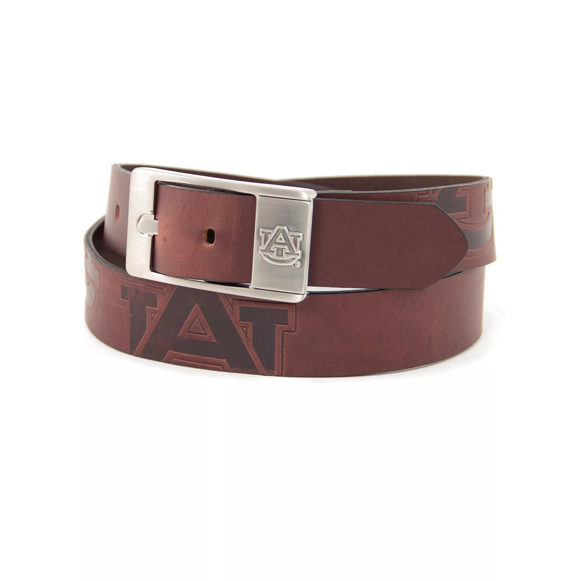 Men's Auburn Tigers Brandish Leather Belt, Size: 32, Team Product Image