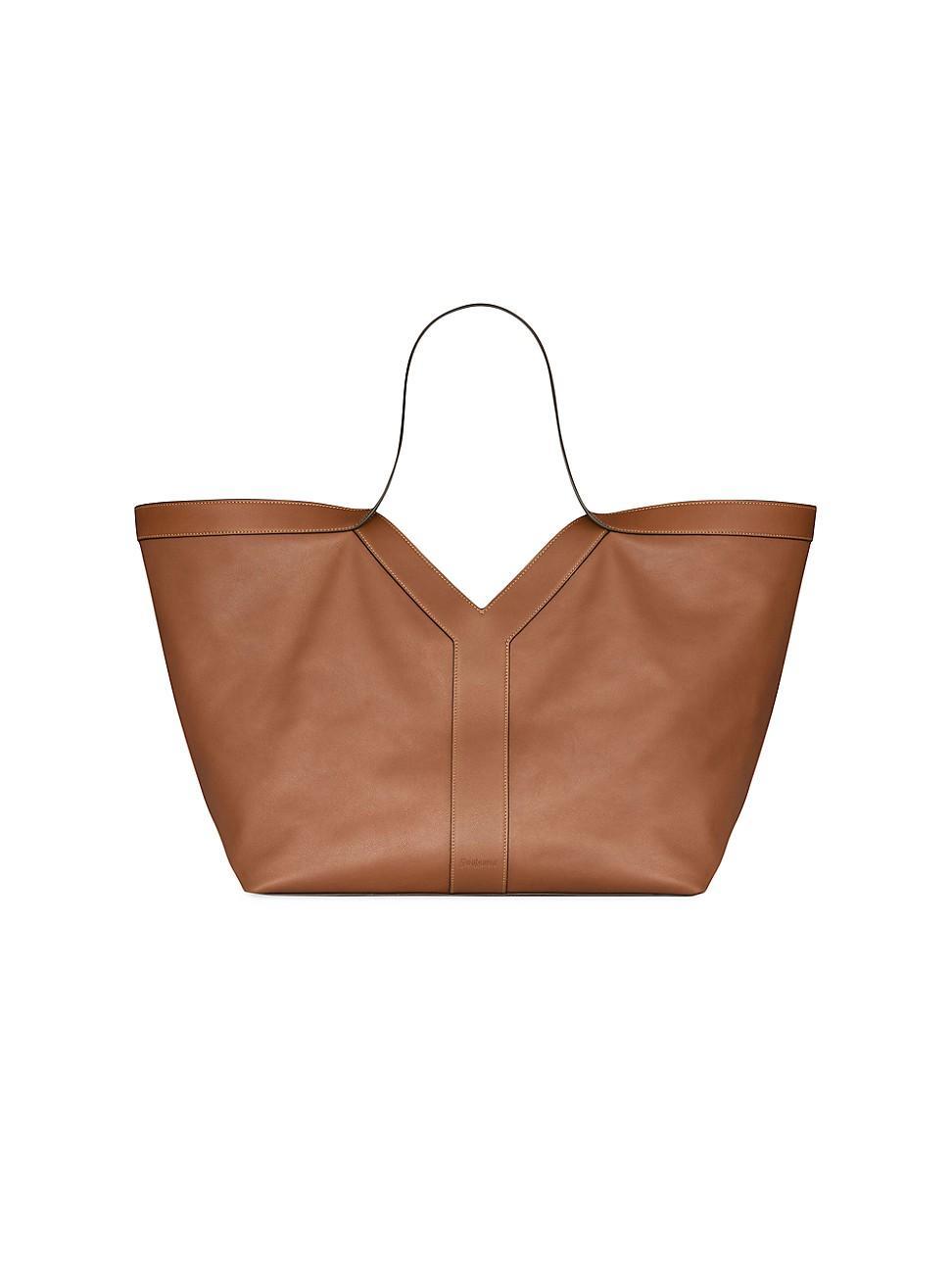 Womens Y Tote Shoulder Bag in Leather Product Image