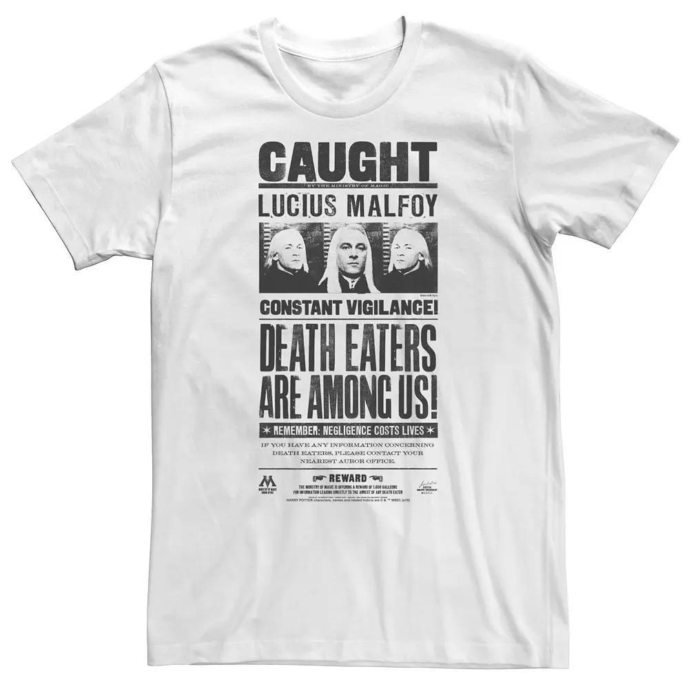 Big & Tall Harry Potter Lucius Malfoy Caught Poster Tee, Men's, Size: 3XL Tall, White Product Image
