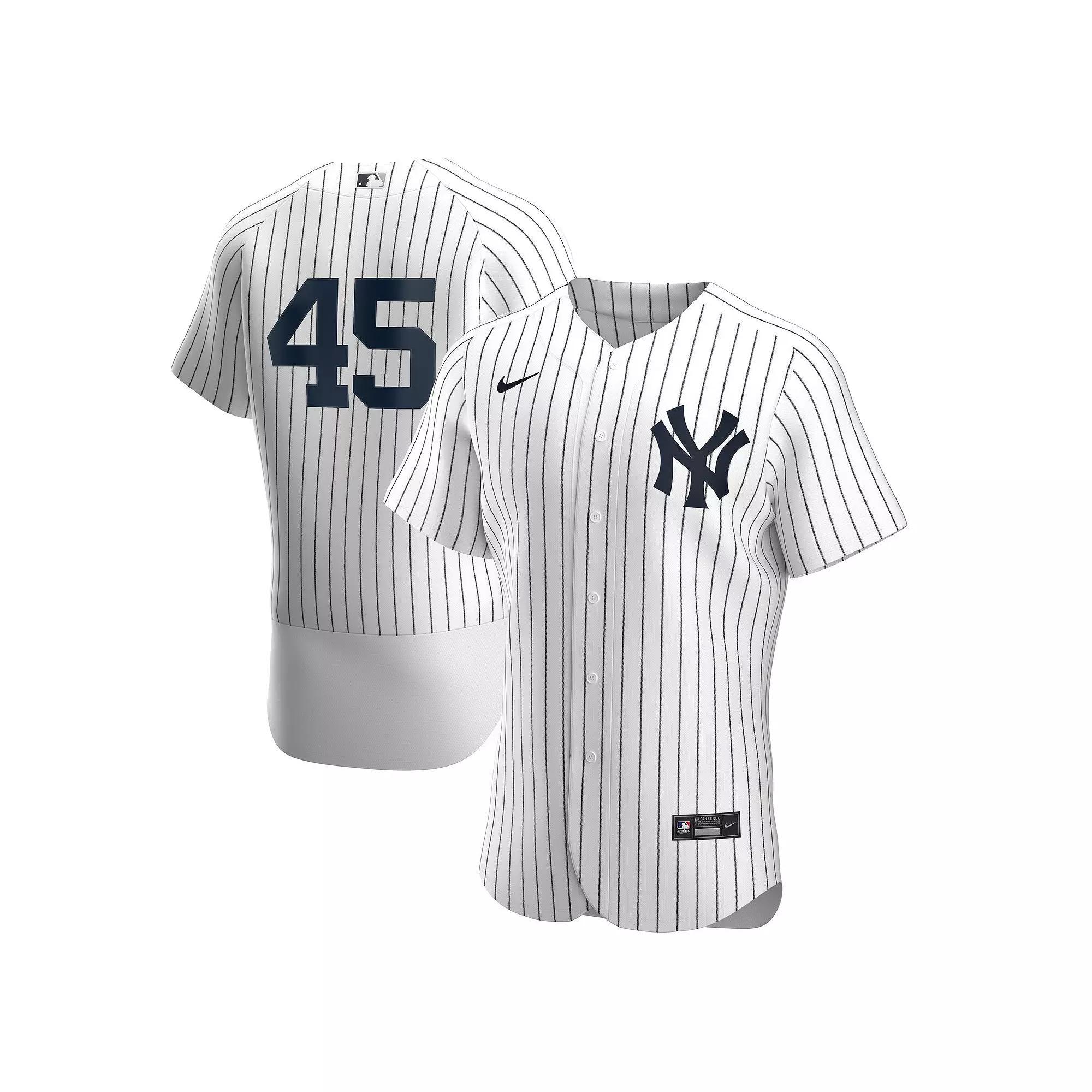Men's Nike Gerrit Cole White New York Yankees Home Authentic Player Jersey, Size: 48 Product Image