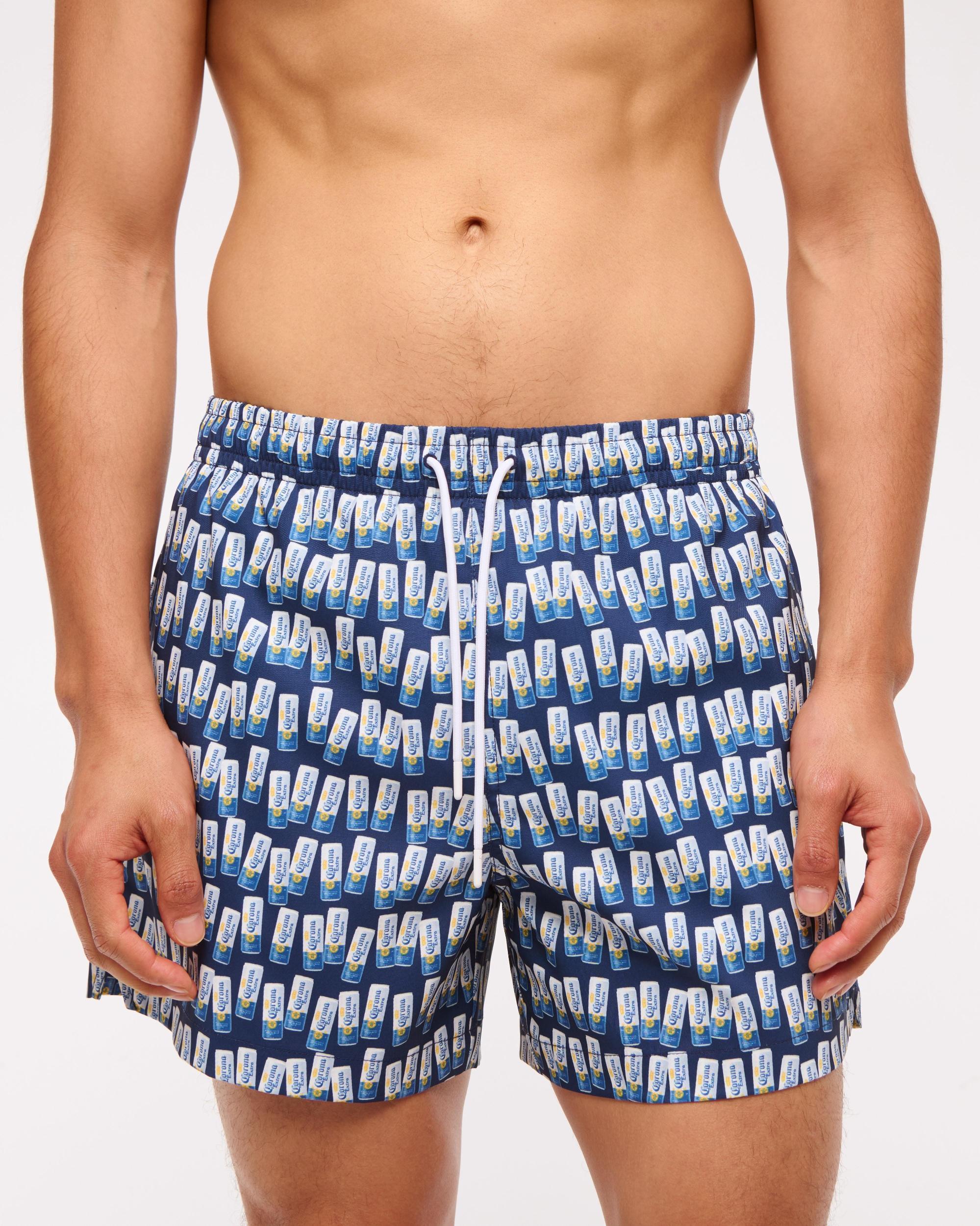 Pull-On Wide Seersucker Swim Trunk Product Image