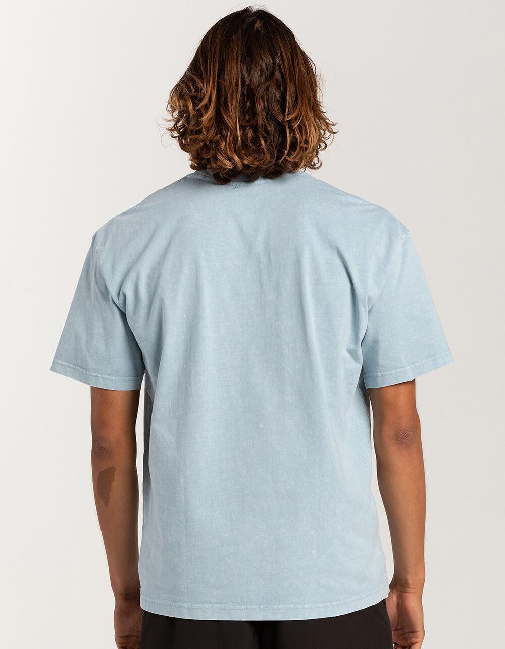 RSQ Mens Acid Wash Oversized Tee - LIGHT BLUE Product Image