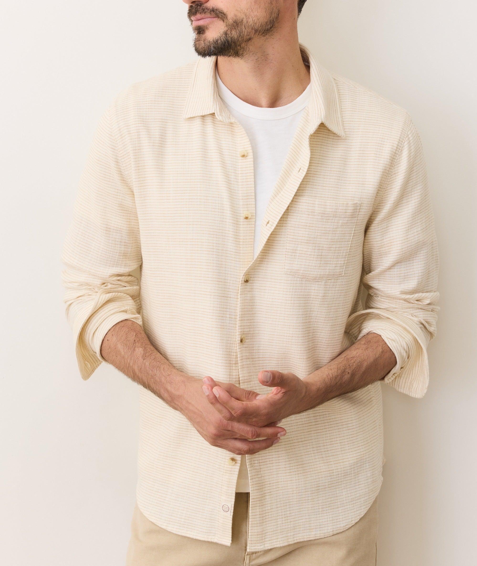 Stretch Selvage Long Sleeve Shirt Product Image