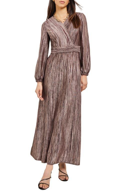 Womens Jacquard Surplice Heritage-FIt Maxi Dress Product Image