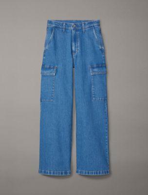 Cargo Wide Leg Fit Jeans Product Image