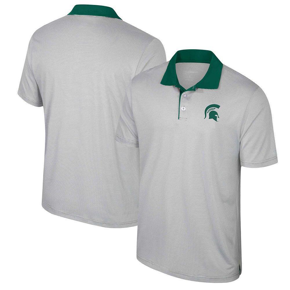 Men's Colosseum Gray Florida State Seminoles Big & Tall Tuck Striped Polo, Size: 2XLT, Grey Product Image