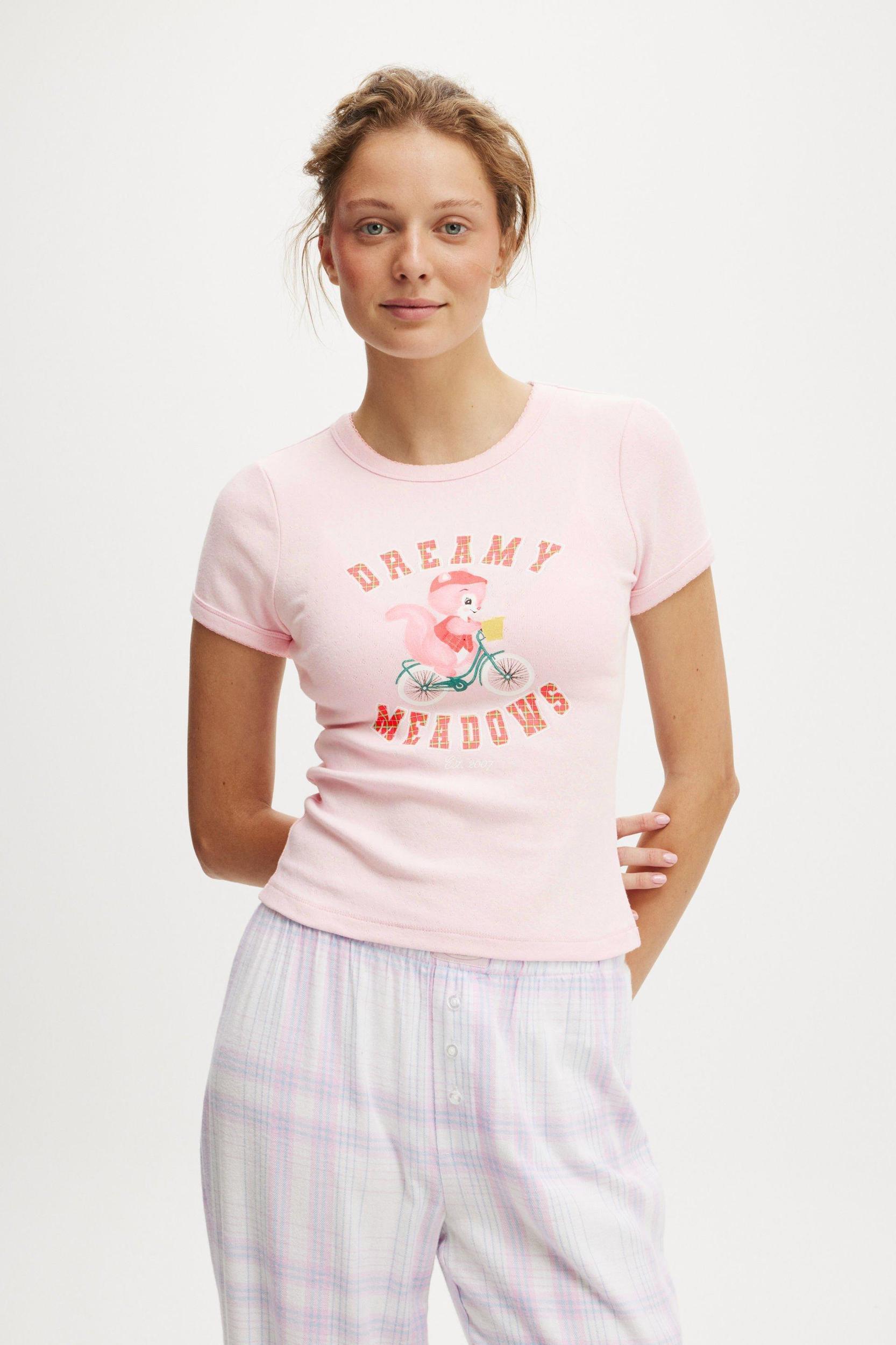 Pointelle Sleep Tee Product Image