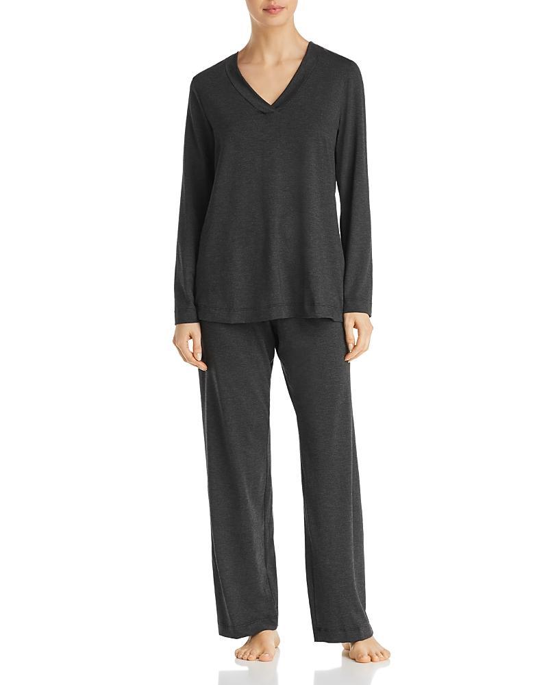 Womens Champagne 2-Piece Jersey Pajama Set Product Image