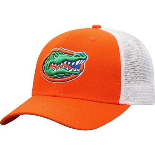 Mens Top of the World /White Florida Gators Trucker Snapback Hat Product Image