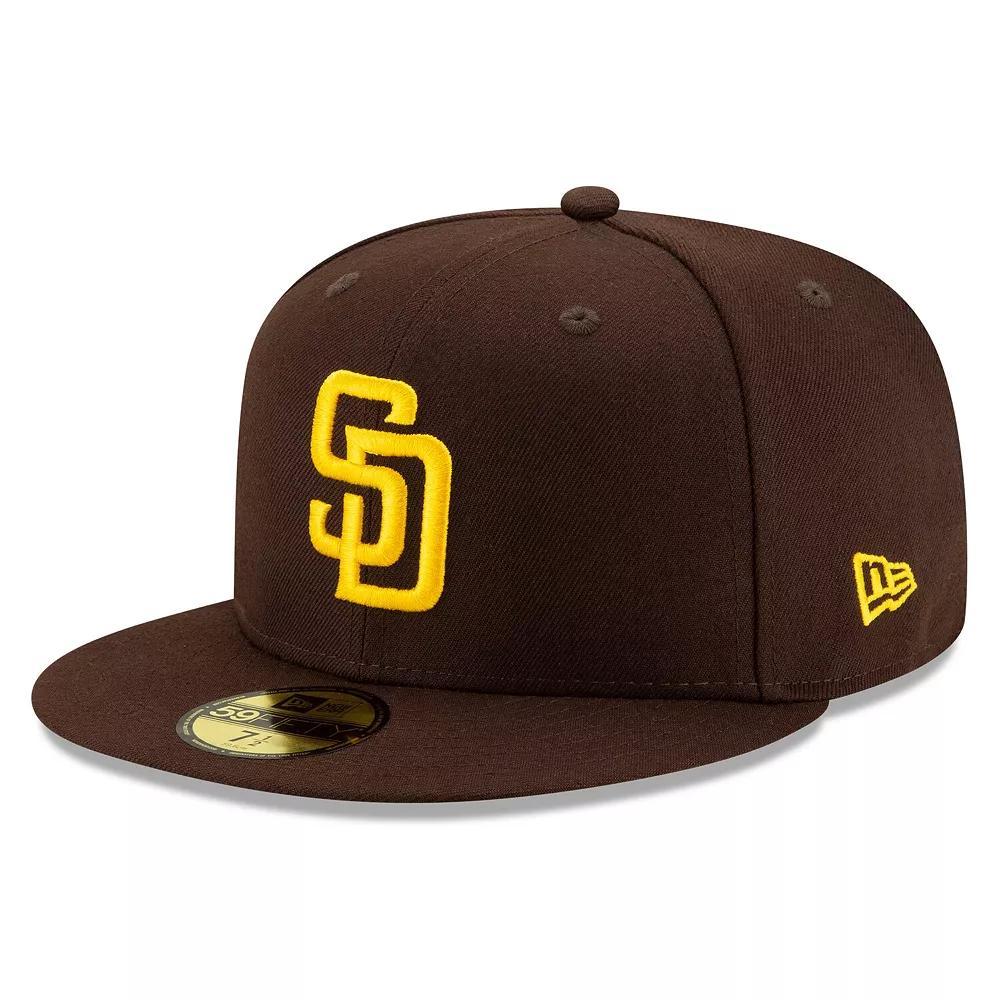 Men's New Era Brown San Diego Padres 2020 Authentic Collection On-Field 59FIFTY Fitted Hat, Size: 7 3/8 Product Image