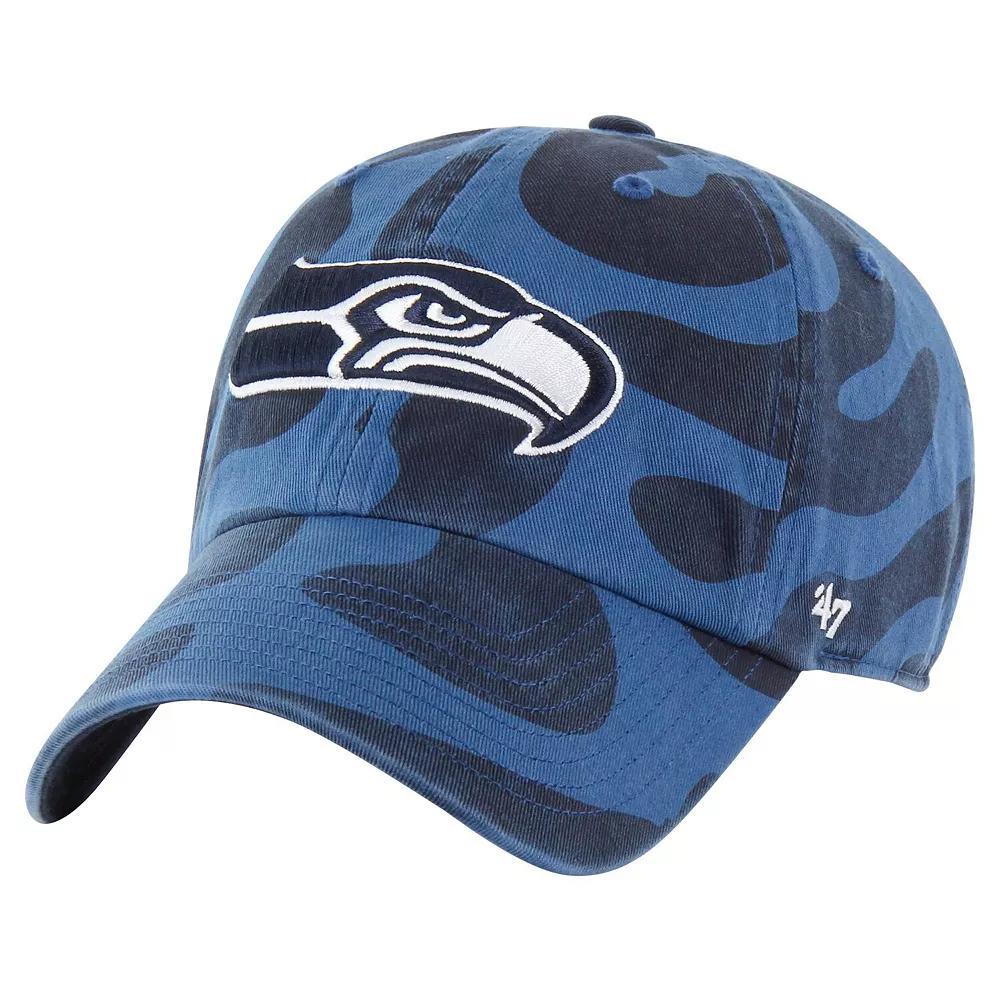 Women's '47  Navy Seattle Seahawks Freeform Clean Up Adjustable Hat, Blue Product Image