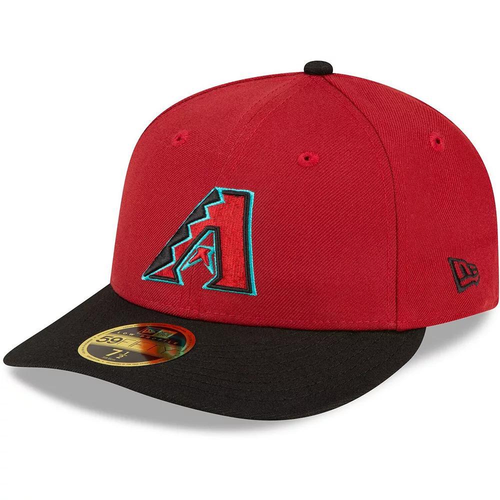 Men's New Era  Red/Black Arizona Diamondbacks Home Authentic Collection On-Field Low Profile 59FIFTY Fitted Hat, Size: 7 7/8 Product Image