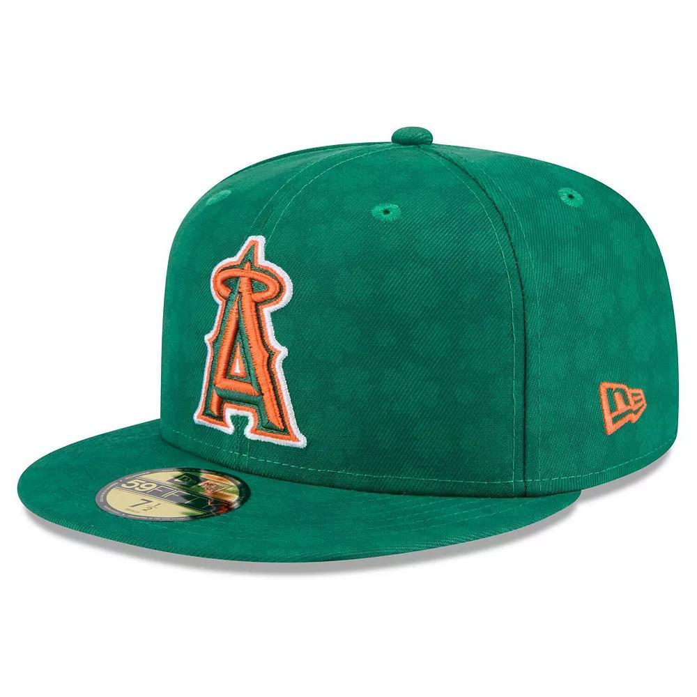 Men's New Era Kelly Green Los Angeles Angels St. Patrick's Day 59FIFTY Fitted Hat, Size: 7 1/2 Product Image