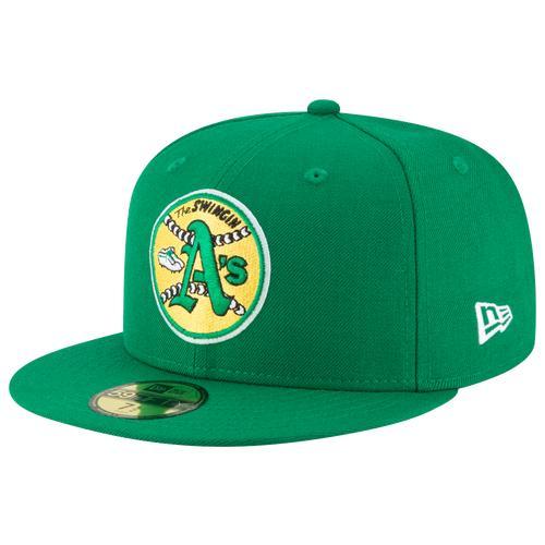 Men's New Era Green Oakland Athletics Cooperstown Collection Wool 59FIFTY Fitted Hat, Size: 8 Product Image