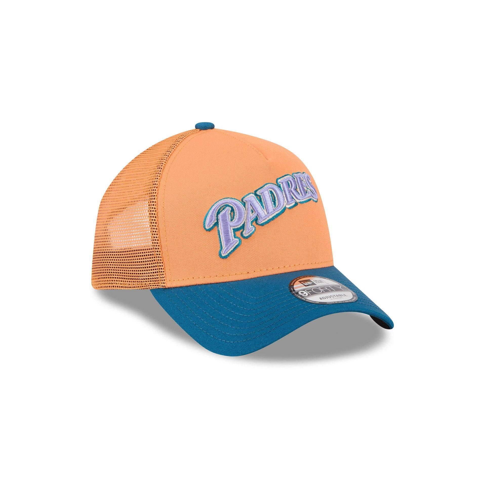 San Diego Padres Orange Glaze 9FORTY A-Frame Trucker Hat Male Product Image