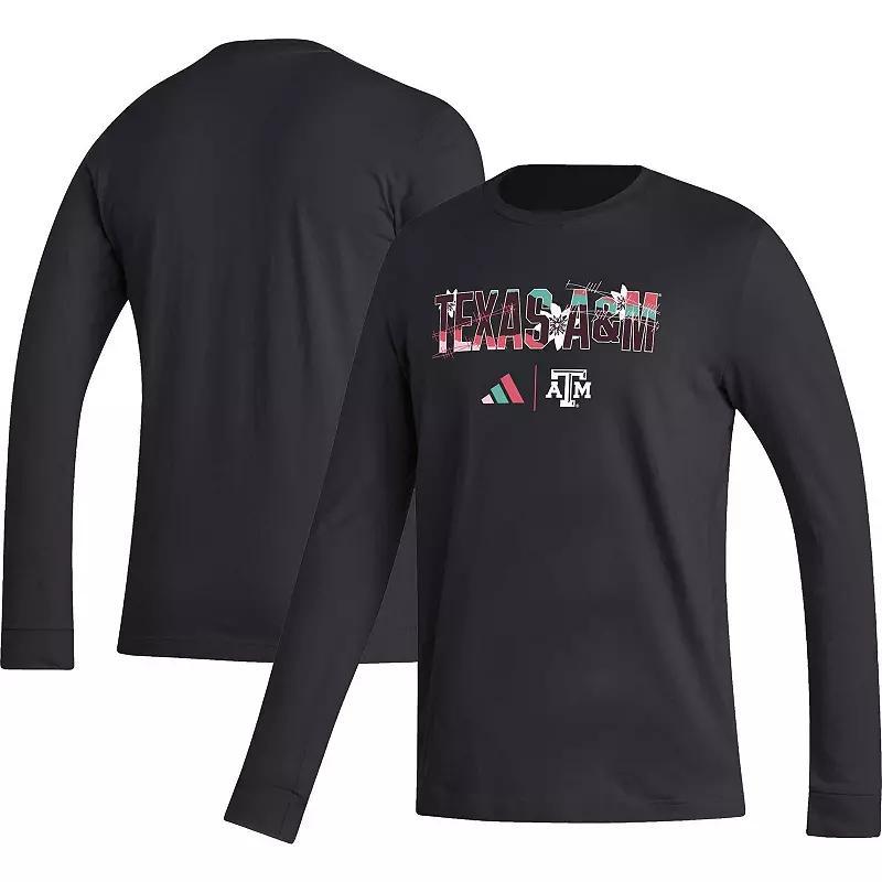 Men's adidas Black Washington Huskies Honoring Black Excellence Long Sleeve T-Shirt, Size: Large Product Image