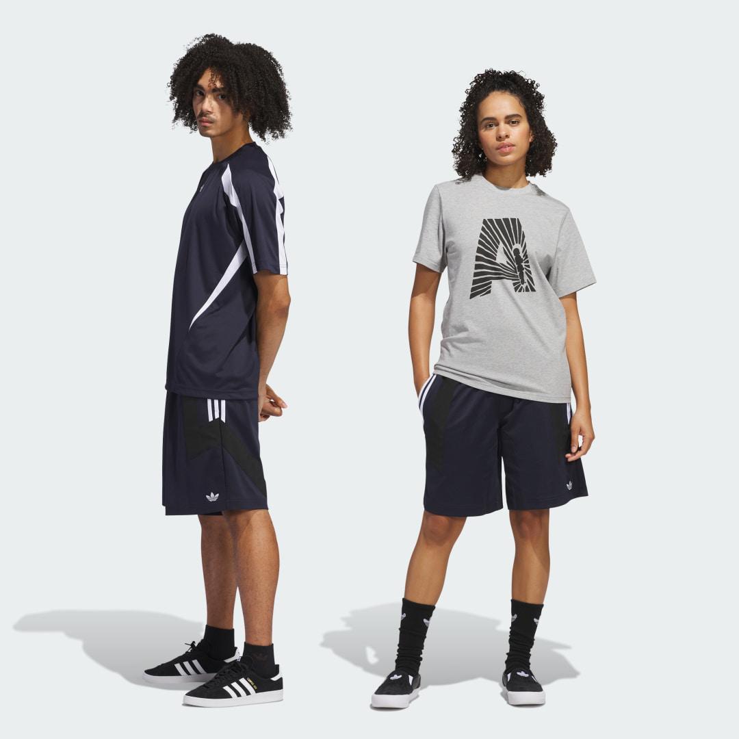 adidas Skateboarding Football Shorts (Gender Neutral) Black XS Unisex Product Image