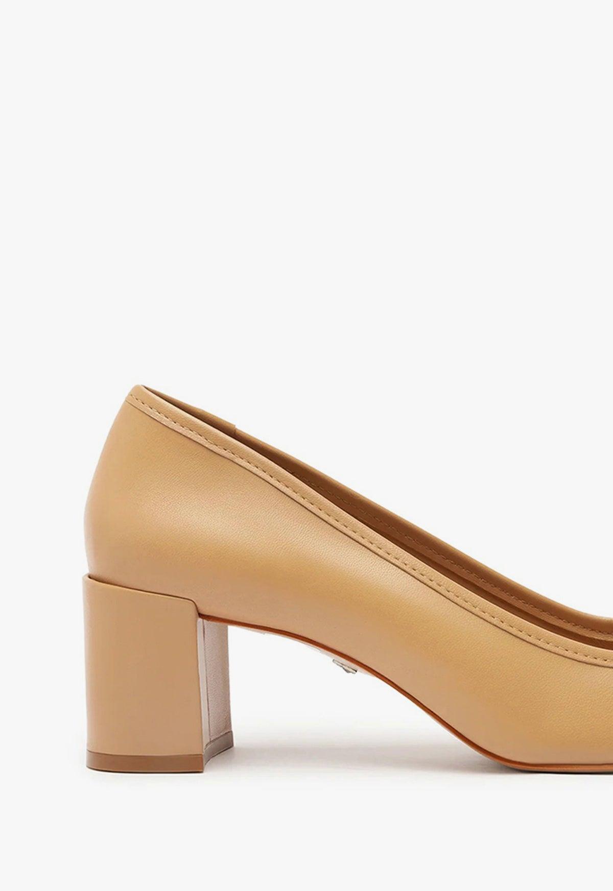 Arissa Block Leather Pump Product Image