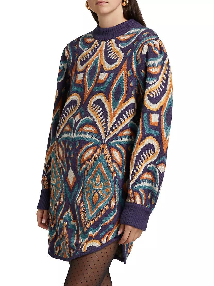 Pineapple Ikat Knit Dress Product Image