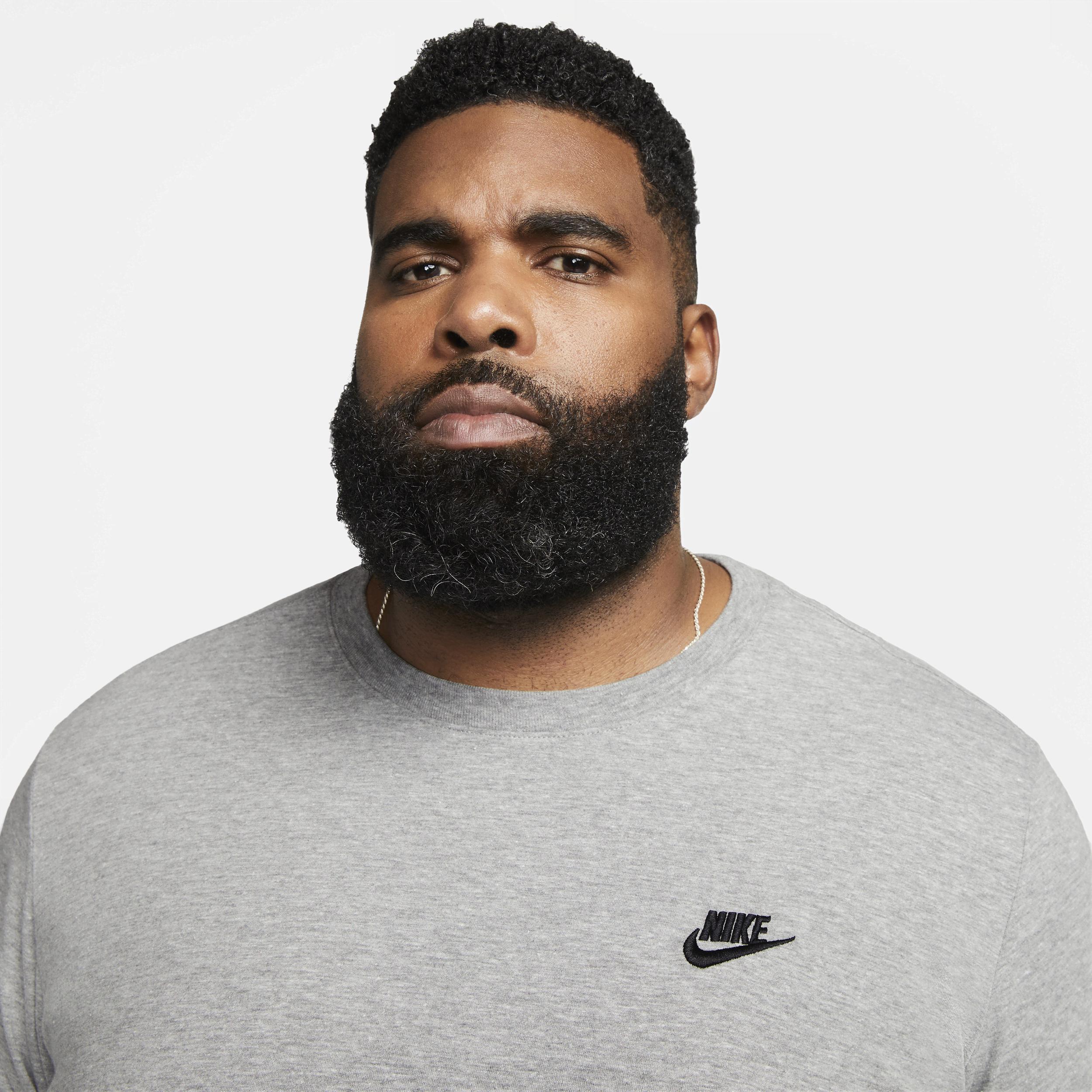Nike Mens Nike Sportswear Long Sleeve T-Shirt - Mens Black/Grey Product Image