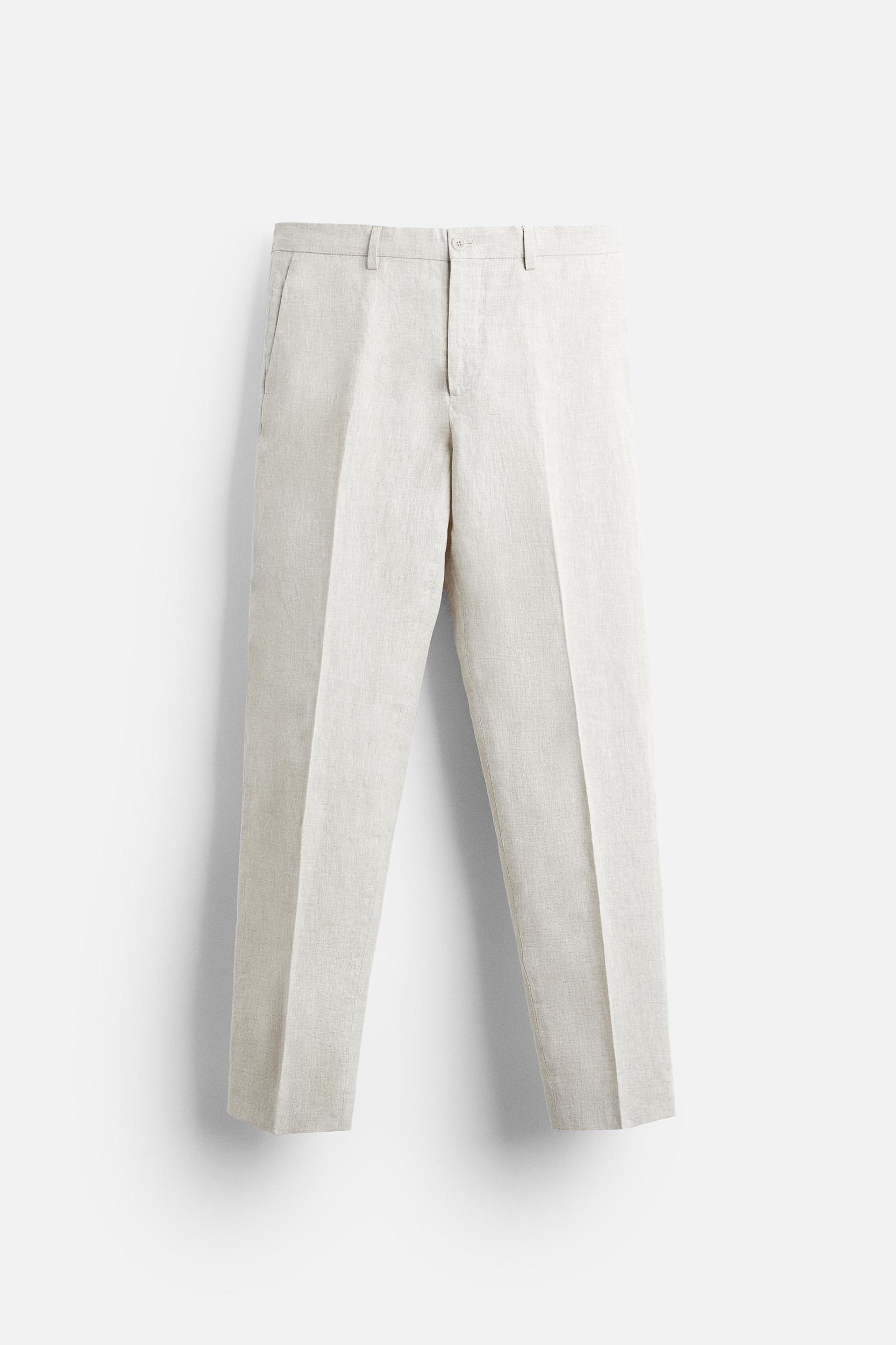 SUIT PANTS IN 100% LINEN Product Image