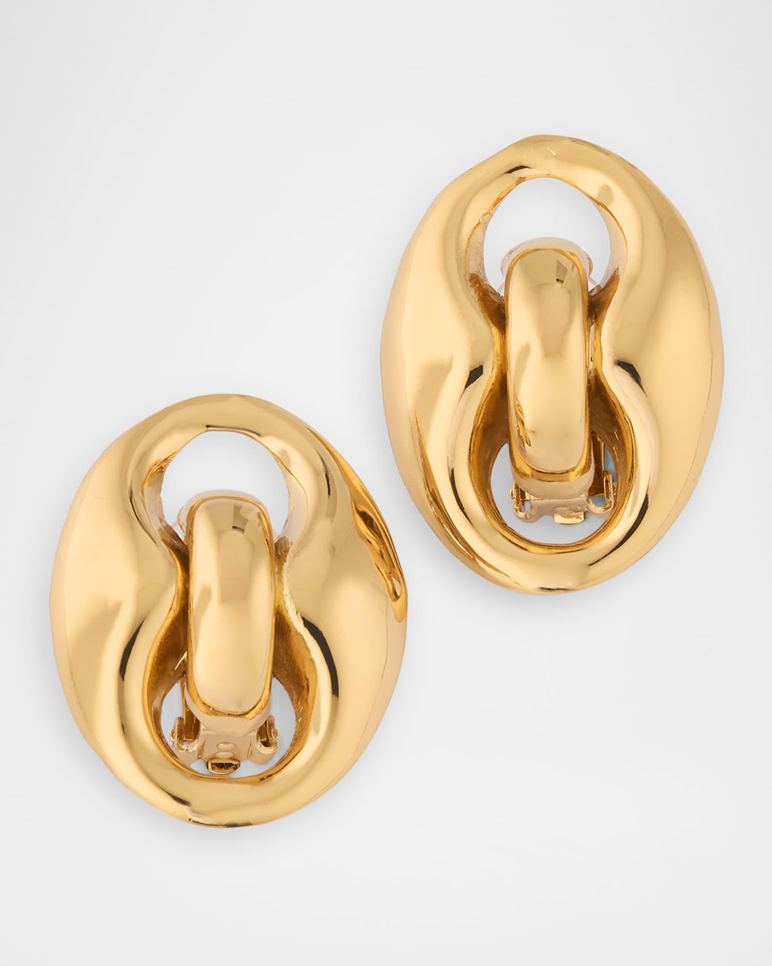 Cophea Gold Stud Earrings  Product Image