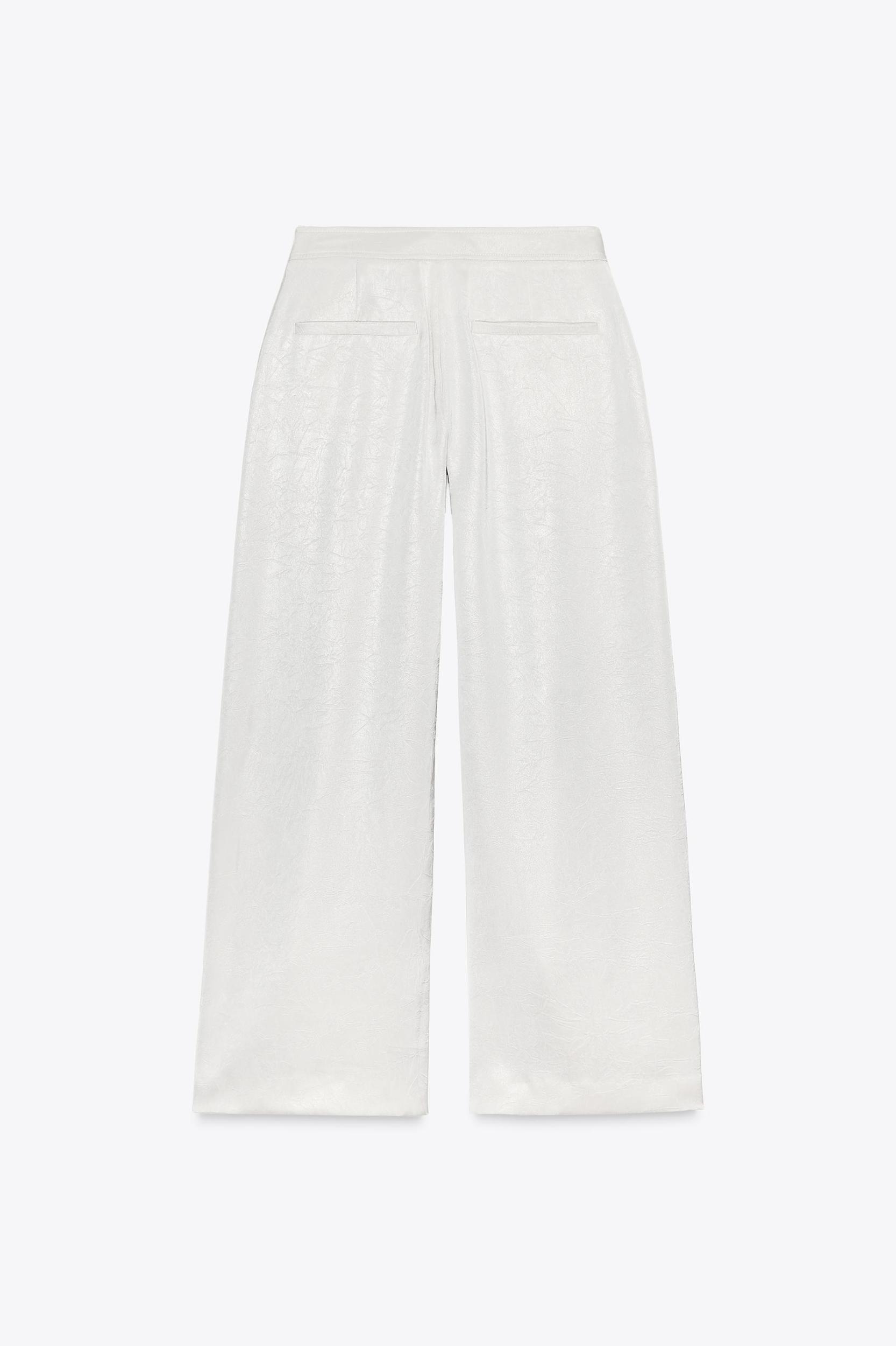 SATIN WIDE LEG PANTS Product Image
